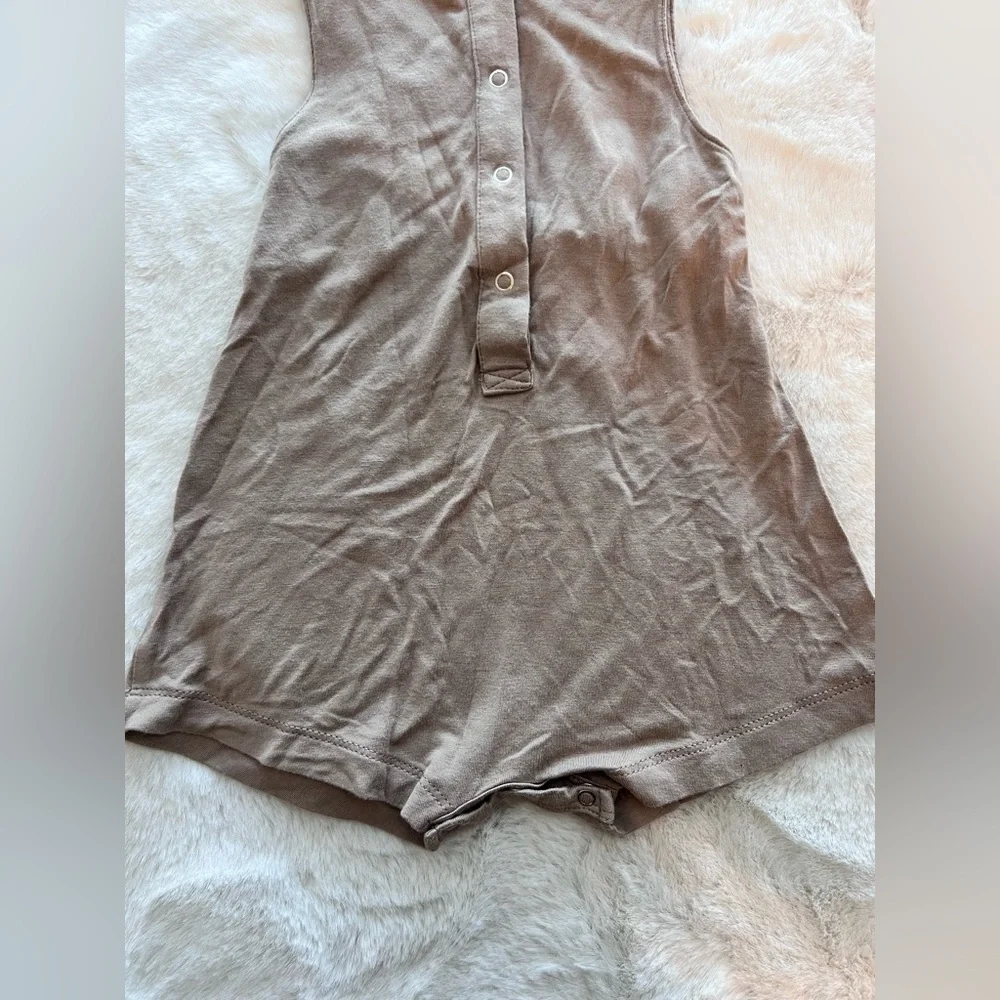 Kate Quinn Bamboo Collection Jumpsuit in Brown Size 3-6 Months